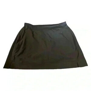 Athleta Soho Brown / Gray Skort with Skirt and Shorts Size 8 with zipper…